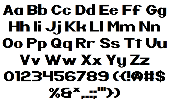 Nintender Font poster