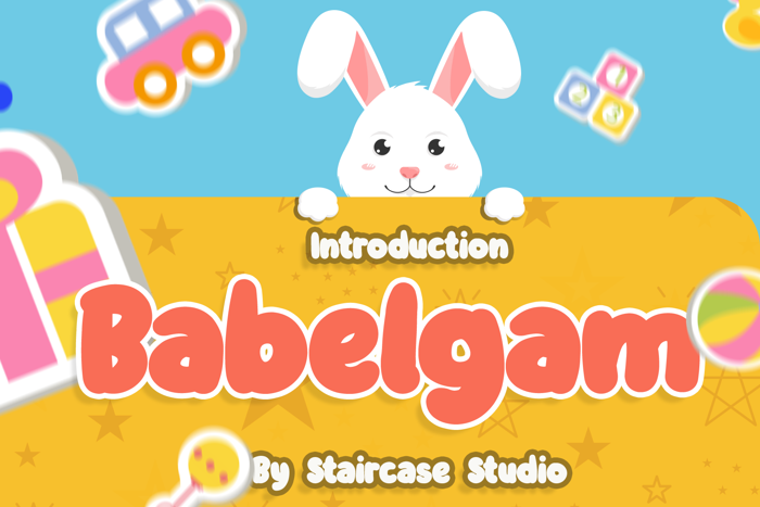 Babelgam Font poster
