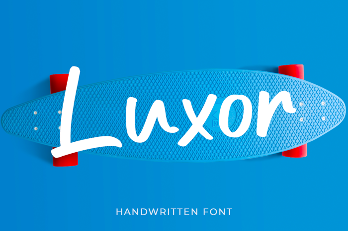 Luxor Font poster