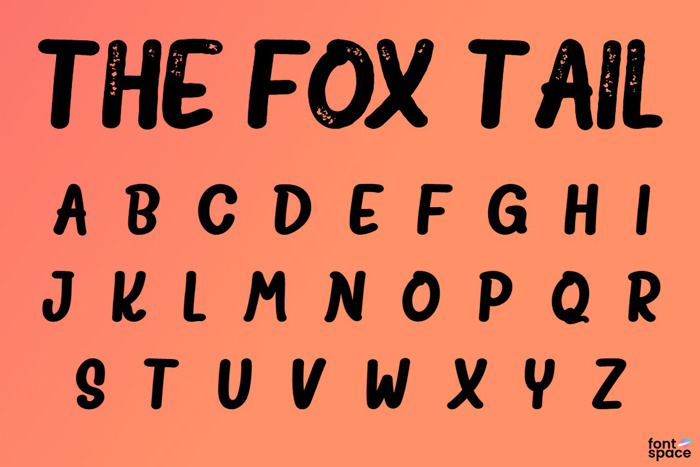 The Fox Tail Sans Font poster