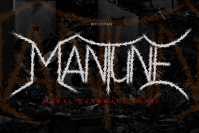 Mantune Font poster