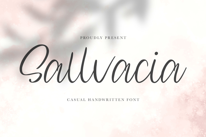 Sallvacia Font poster