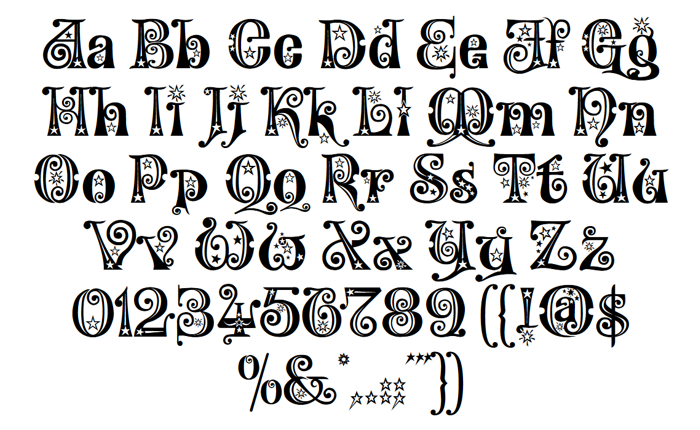 Kingthings Willow Font poster