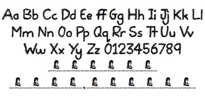 Squiggles Font poster