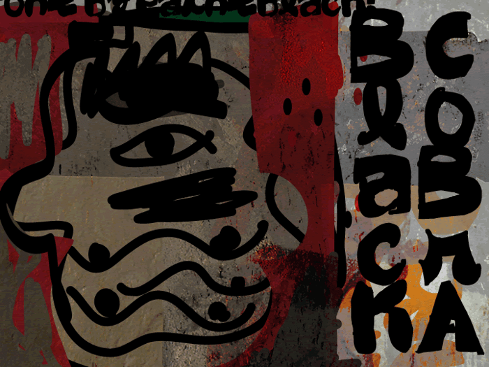 Black CoBrA Font poster