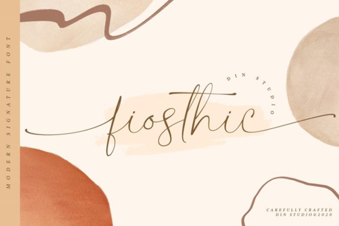 Fiosthic Font poster