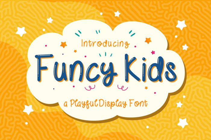 FUNCY KIDS ! Font poster