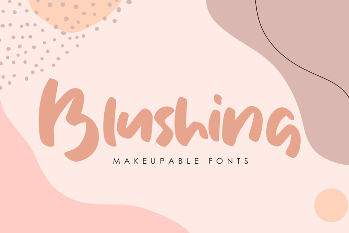 Blushing Font poster
