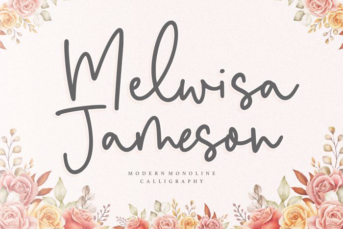 Melwisa Jameson Font poster