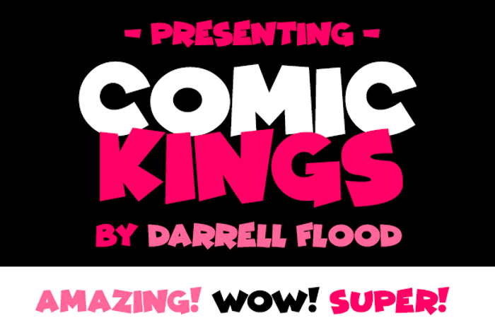 Comic Kings Font poster