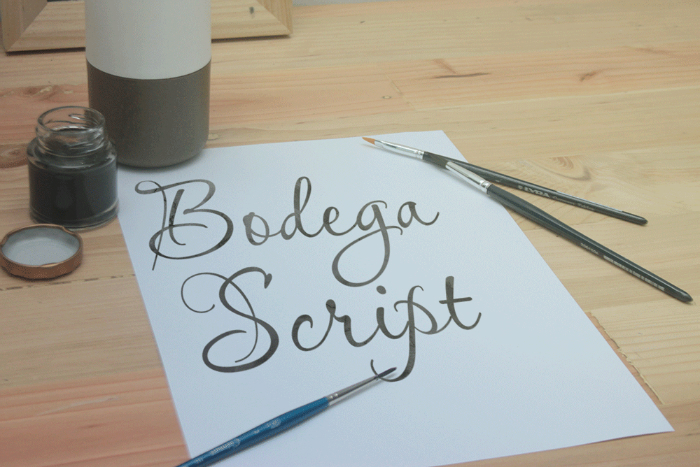 Bodega Script Font poster