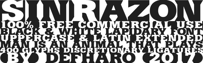 SinRazon Font poster