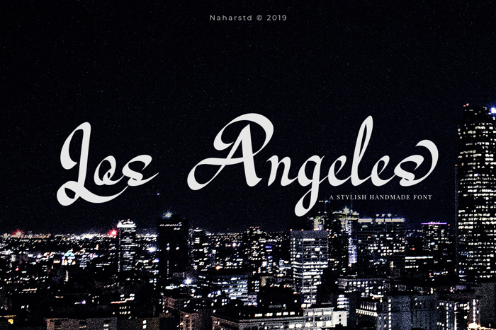 Los Angeles - Modern Script Font poster