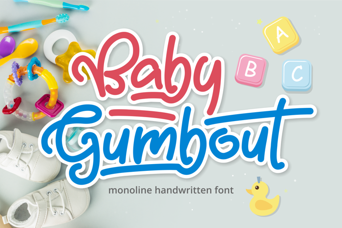 Baby Gumbout Font poster