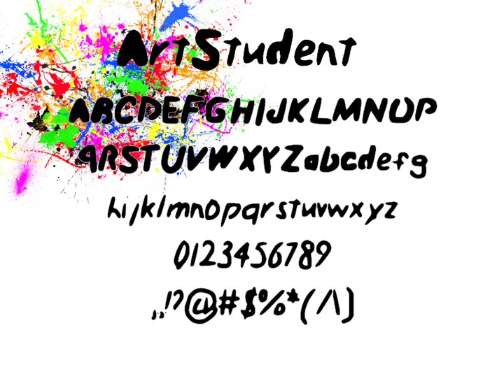 Art_Student Font