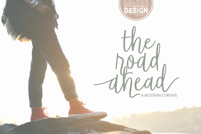 The Road Ahead Font poster