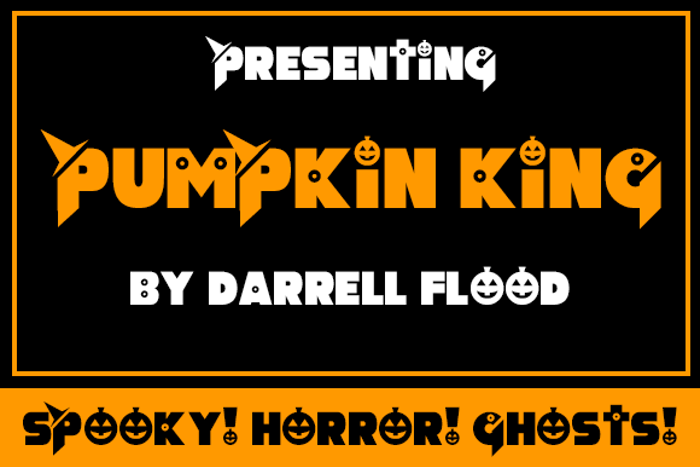 Pumpkin King Font poster