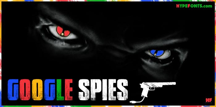Google spies Font poster