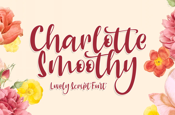 Charlotte Smoothy Font poster