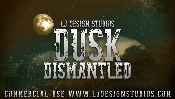 Dusk Dismantled Font poster