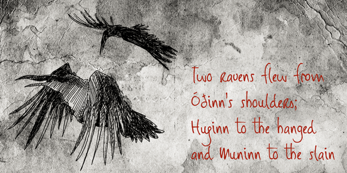DK Huginn And Muninn Font poster
