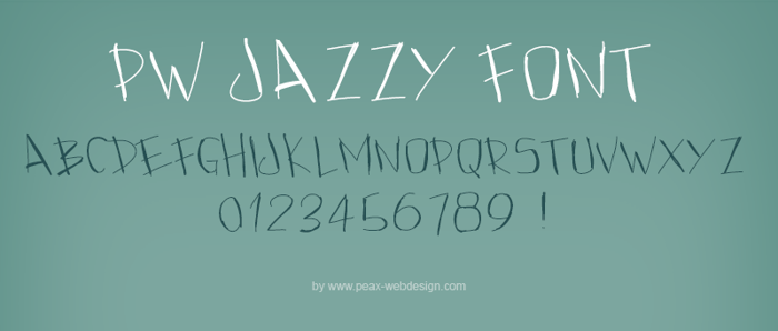 PWJazzy Font poster