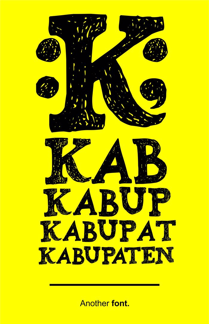 Kabupaten Font poster