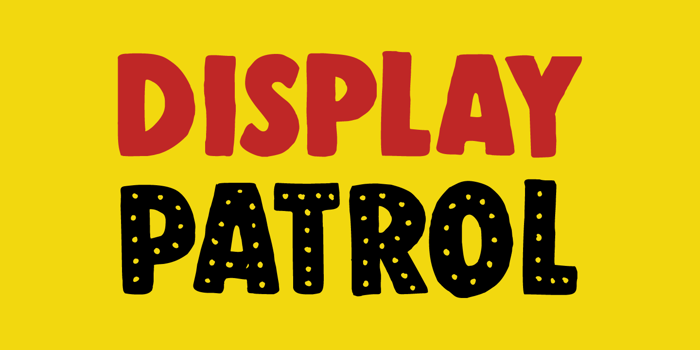DK Display Patrol Font poster
