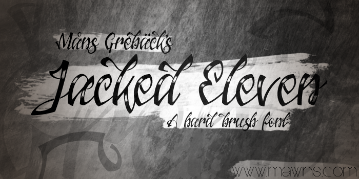 Jacked Eleven Highlight Font poster