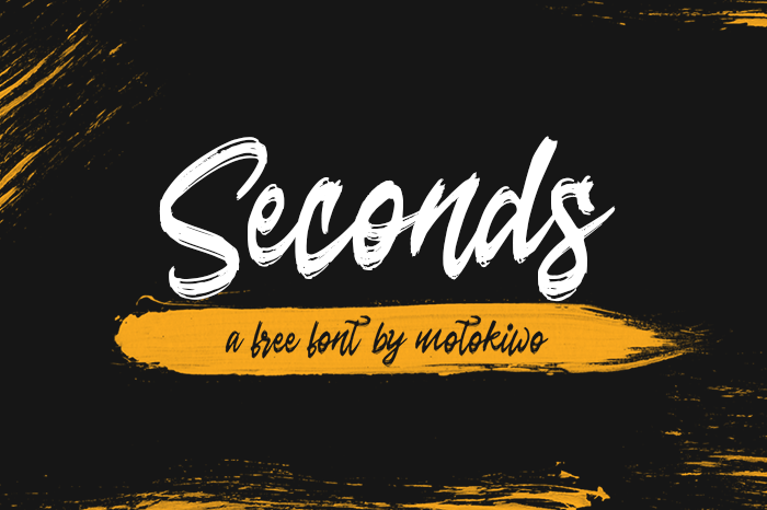 Seconds Font poster