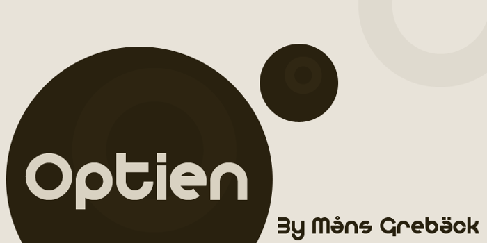 Optien Font poster