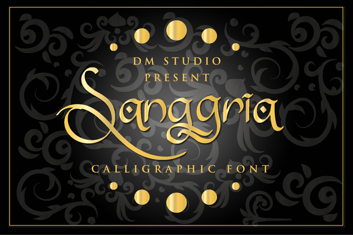 Sanggria Font poster