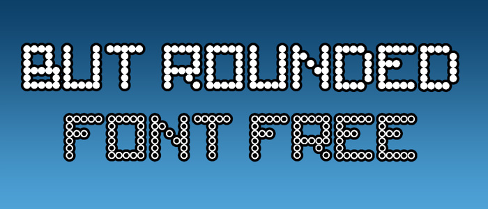 But Rounded Font poster
