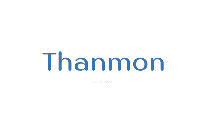Thanmon Font poster