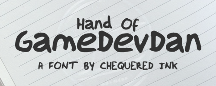 Hand Of GameDevDan Font poster