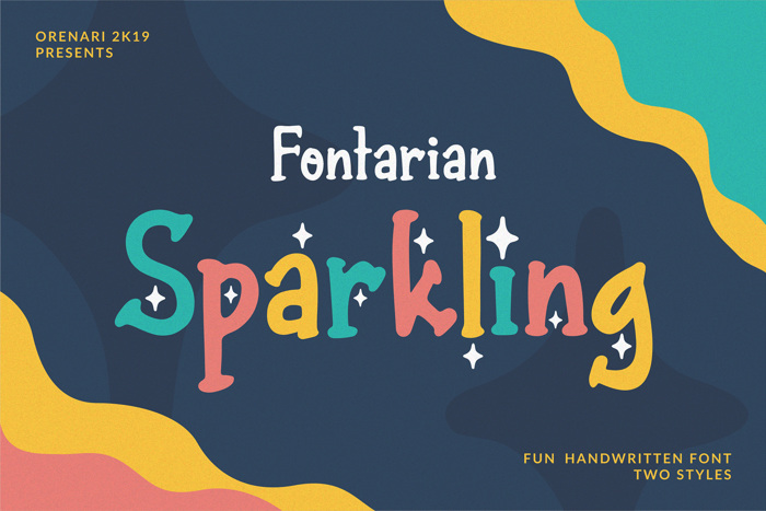 Fontarian Sparkling Font poster