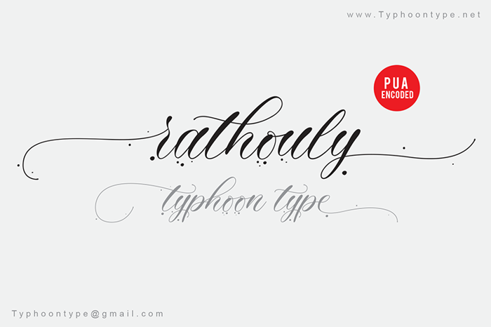 Rathouly - Font poster