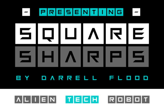 Squaresharps Font poster
