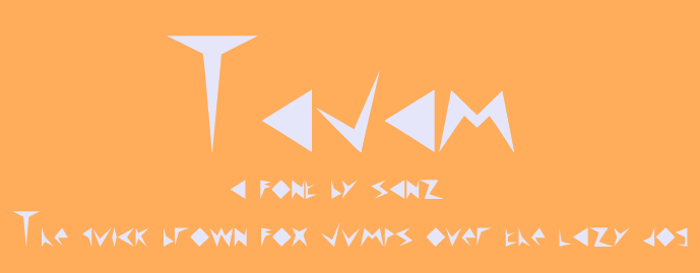 Tajam Font poster