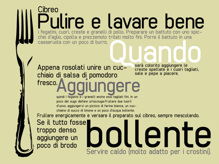 cibreo Font poster