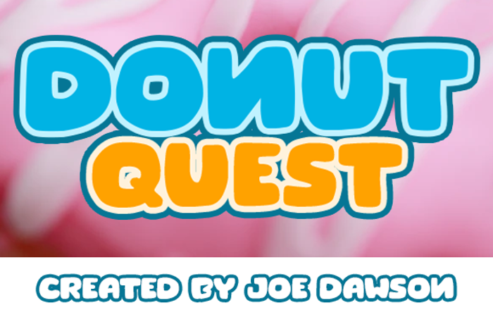 Donut Quest Font poster