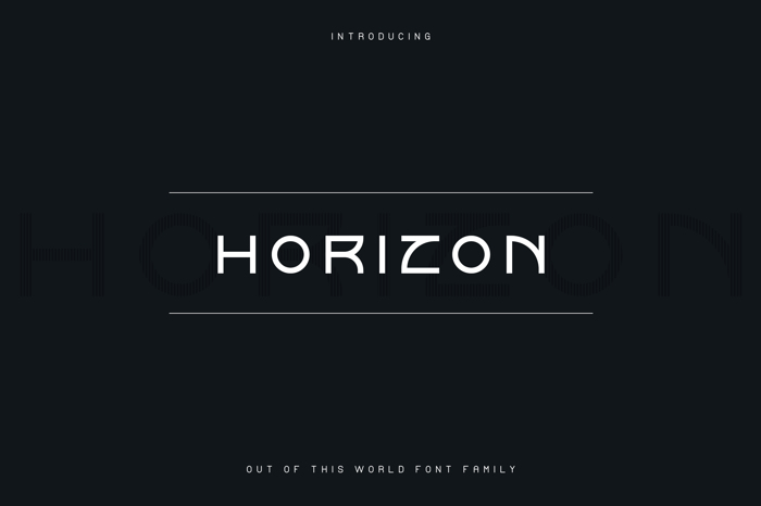 Horizon Font poster