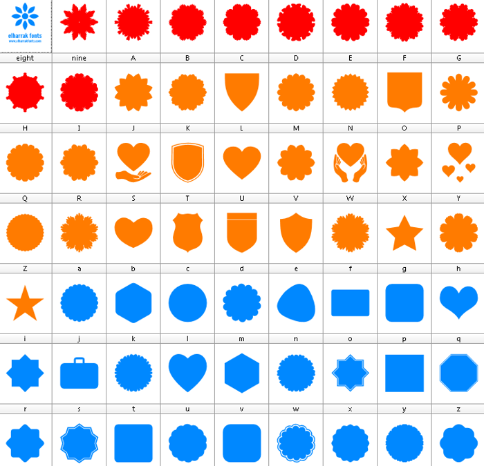 Font Shapes 2019 poster