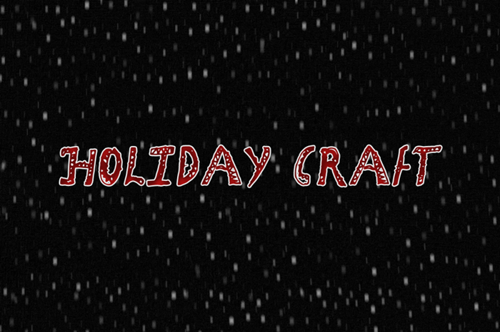 Holiday Craft Font poster