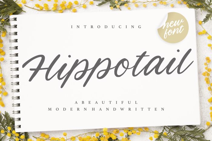 Hippotail Font poster