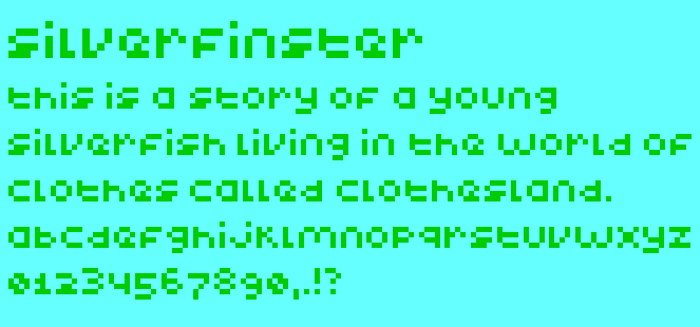 Silverfinster Font poster