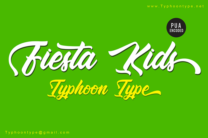 Fiesta Kids Font poster