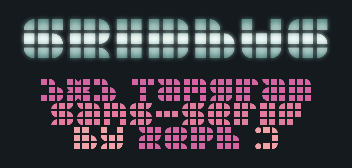 Gridbug Font poster