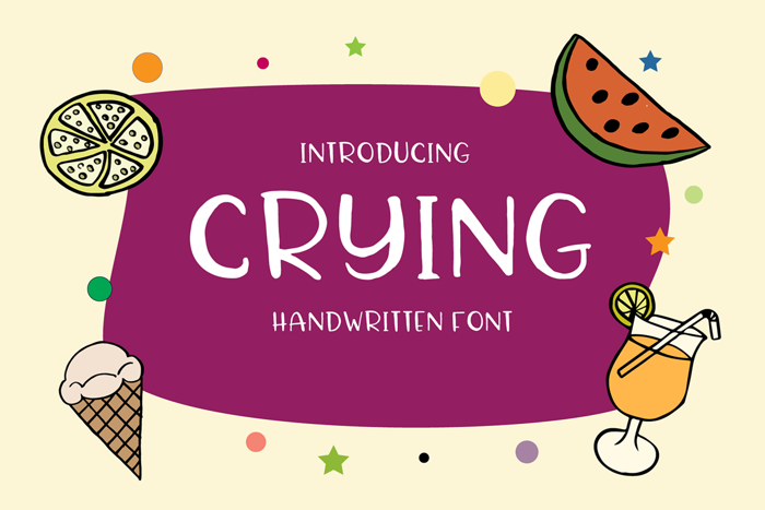 Crying Font poster