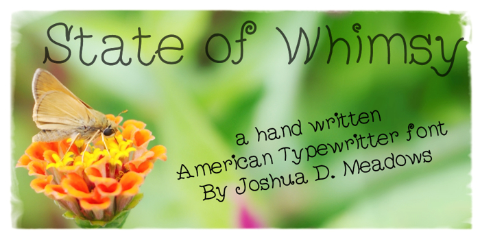 StateOfWhimsy Font poster